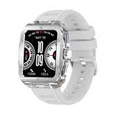 EIGIIS Smart Watch for Men 1.85” Bluetooth Dail Calls Speaker Outdoor Waterproof Military Tactical Sports Watch Fitness Tracker Watch with Heart Rate Monitor Sleep Tracker Pedometer for iPhone Samsung